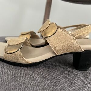 Gold sandals